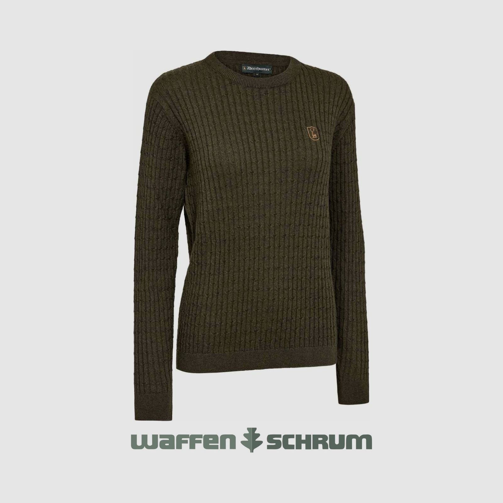 Deerhunter Pullover Harrington Cable Pattern Ember Melange
