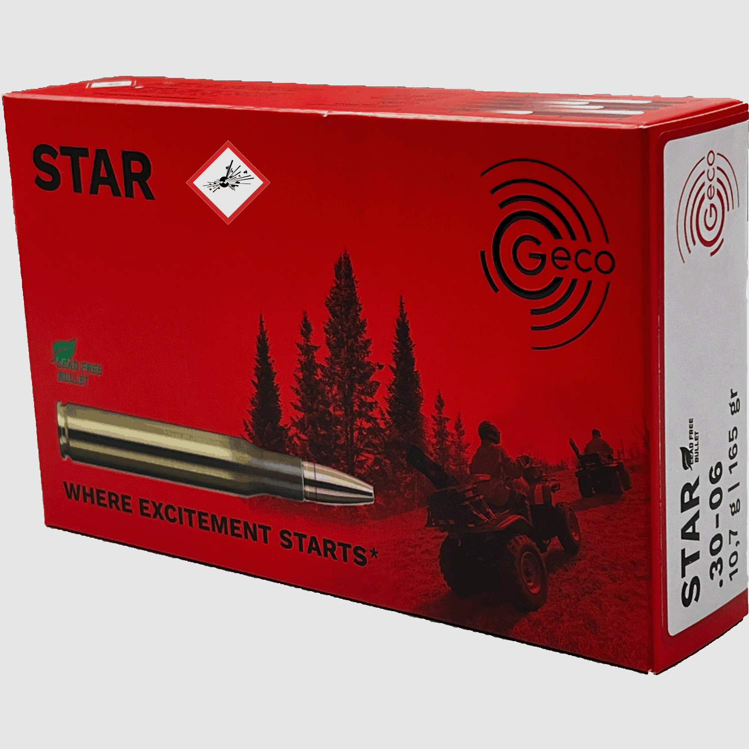 Geco STAR cartouche de chasse cal. .30-06 10,7g 165grs