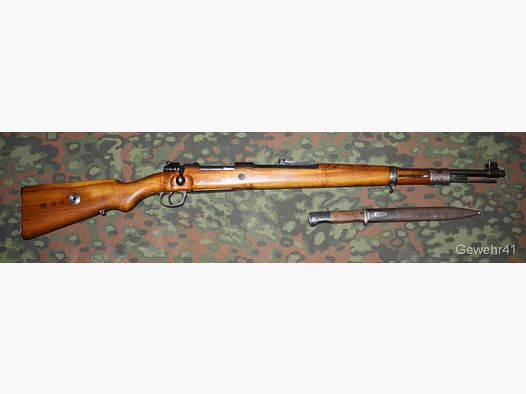 Mauser "Portugal 1937" mit Bajonett K98