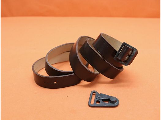 BUND SURPLUS Heckler&Koch HK G3 : Sangle BUND en cuir marron (1005-12-127-7059) SURPLUS comme neuf