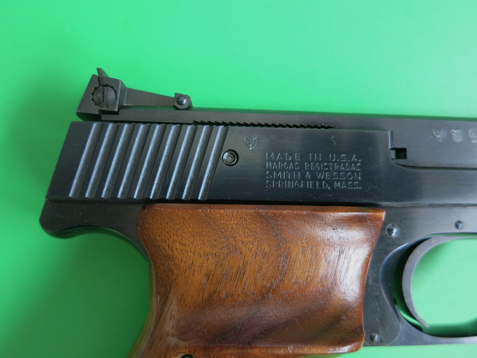 Pistola sportiva di alta gamma Smith&Wesson Mod. 41, .22 lfB, canna da 7,5" con compensatore, come nuova, assoluta rarità da collezione #40