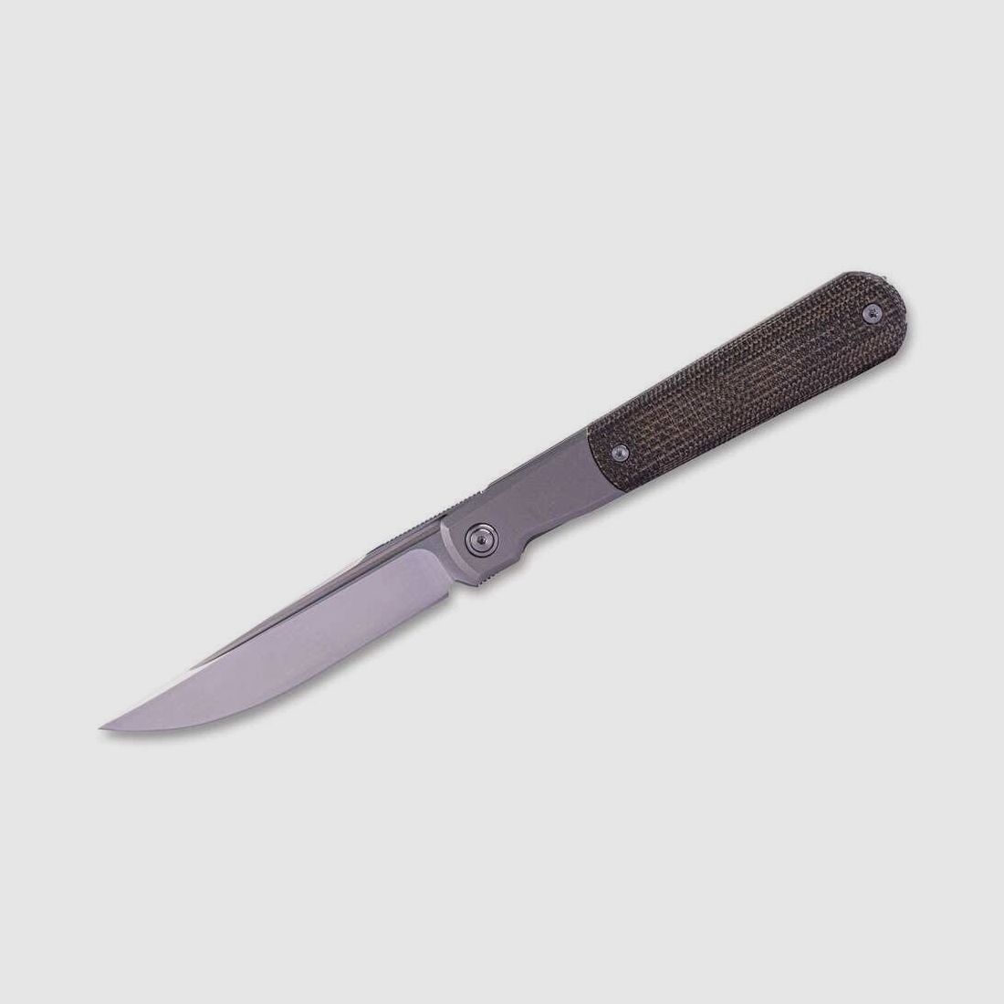 Real Steel RB-7 Titanium Natural Micarta Taschenmesser