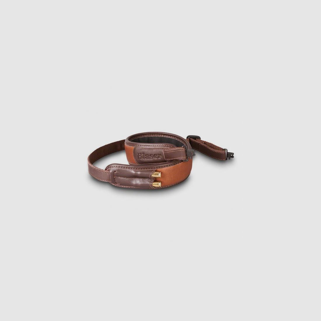 Leather rifle sling brown