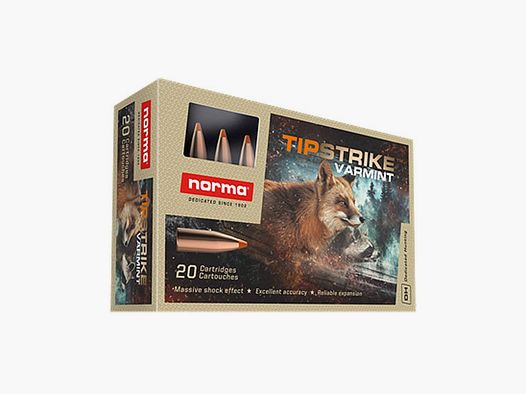 .223 Rem. Norma Tipstrike Varmint 3.6g / 55grs.