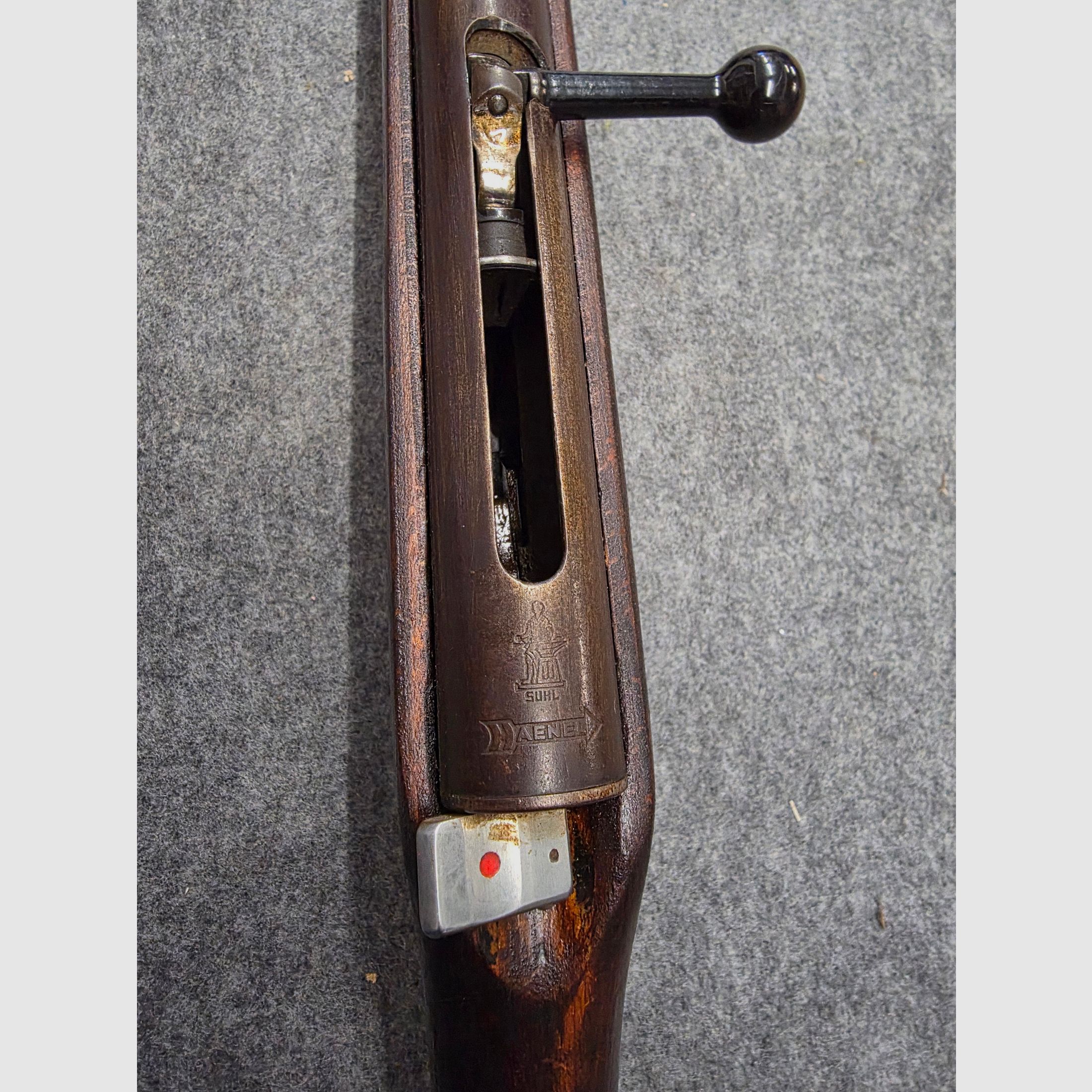 Vintage Look Retro Haenel Mod. 49a Q1 Qualität mit Schichtholzschaft Durchlader kein 310