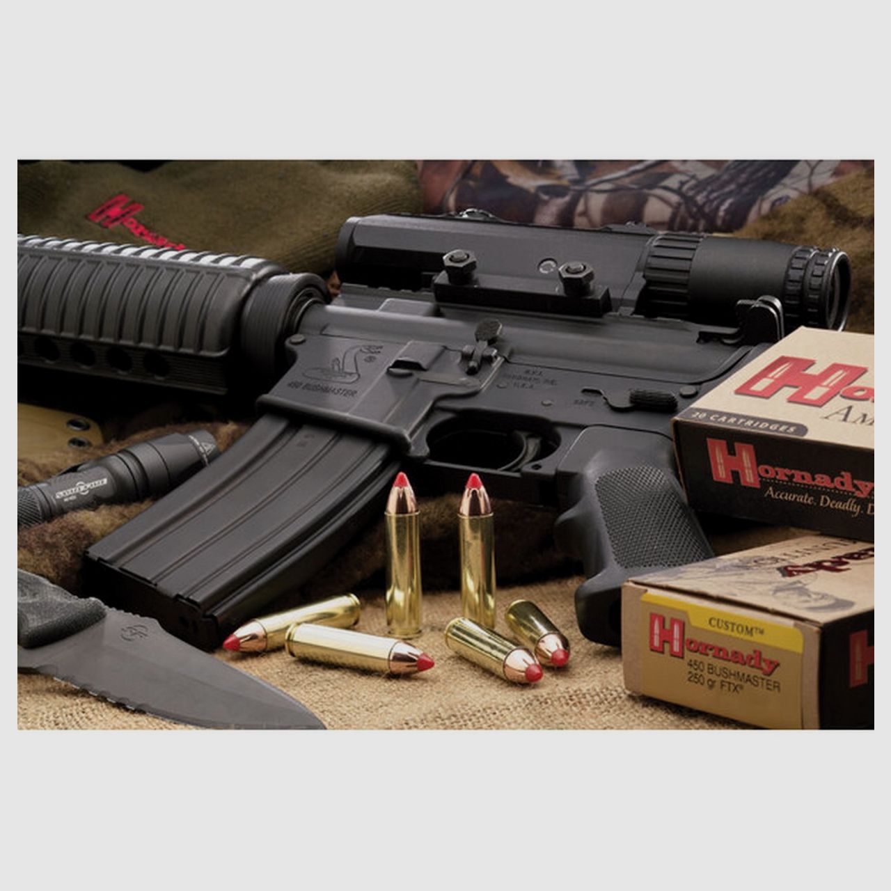 Hornady .450Bushmaster 250grs FTX 20STK Munition bleihaltig