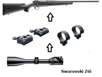Mauser M18 + Swarovski Z6i 2,5-15x56 + Montage + ... Komplettpaket