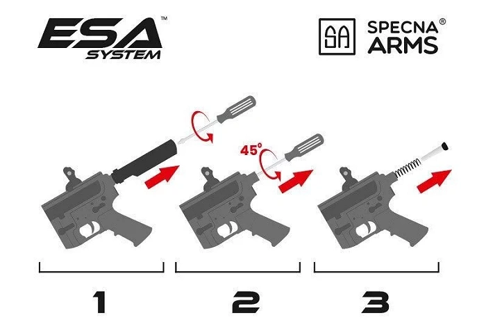 Specna Arms SA-E12 PDW EDGE airsoft carbine – black, image 35 of 36