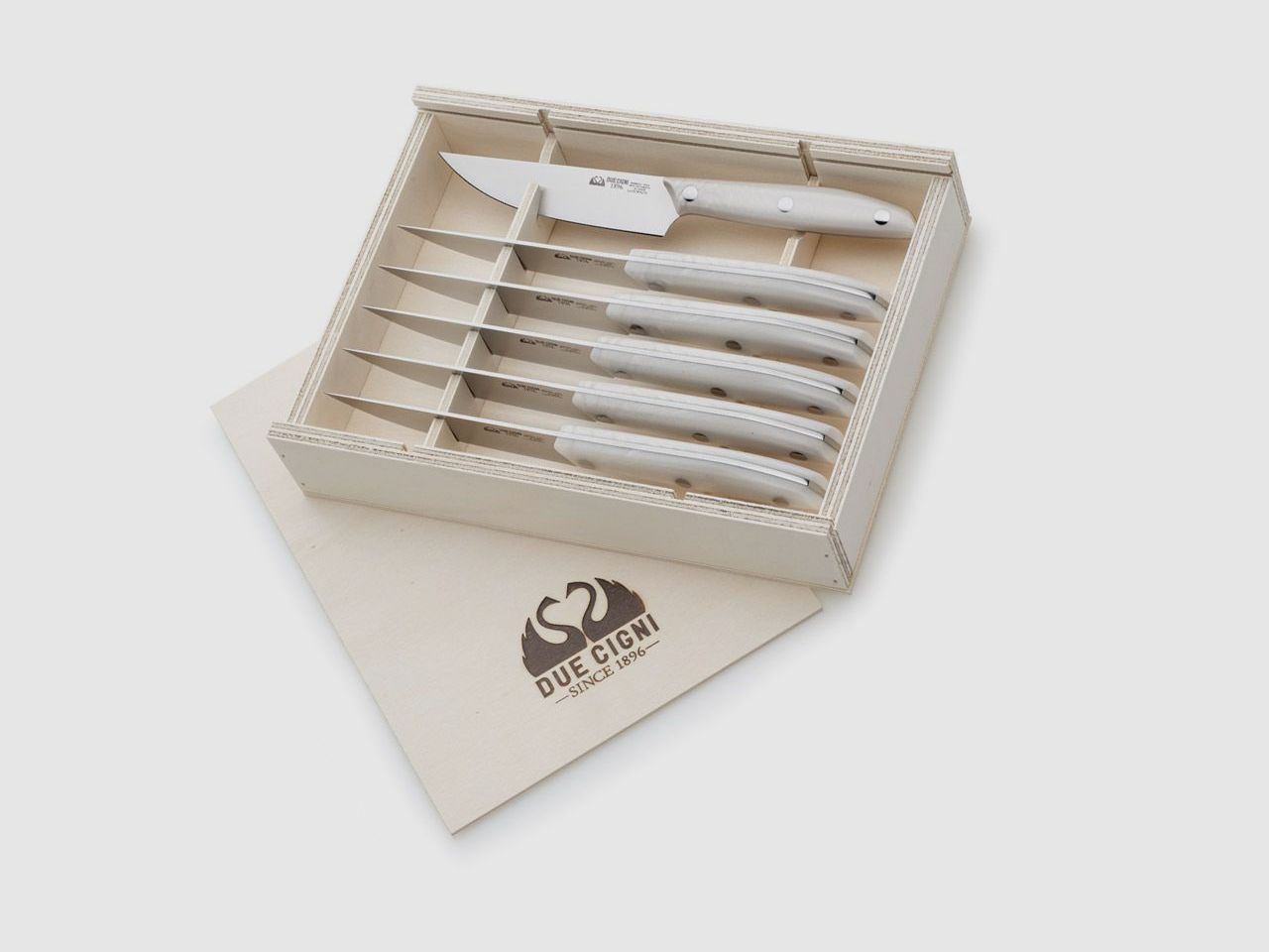 Messer 1896 Steakmesser Set POM Wei