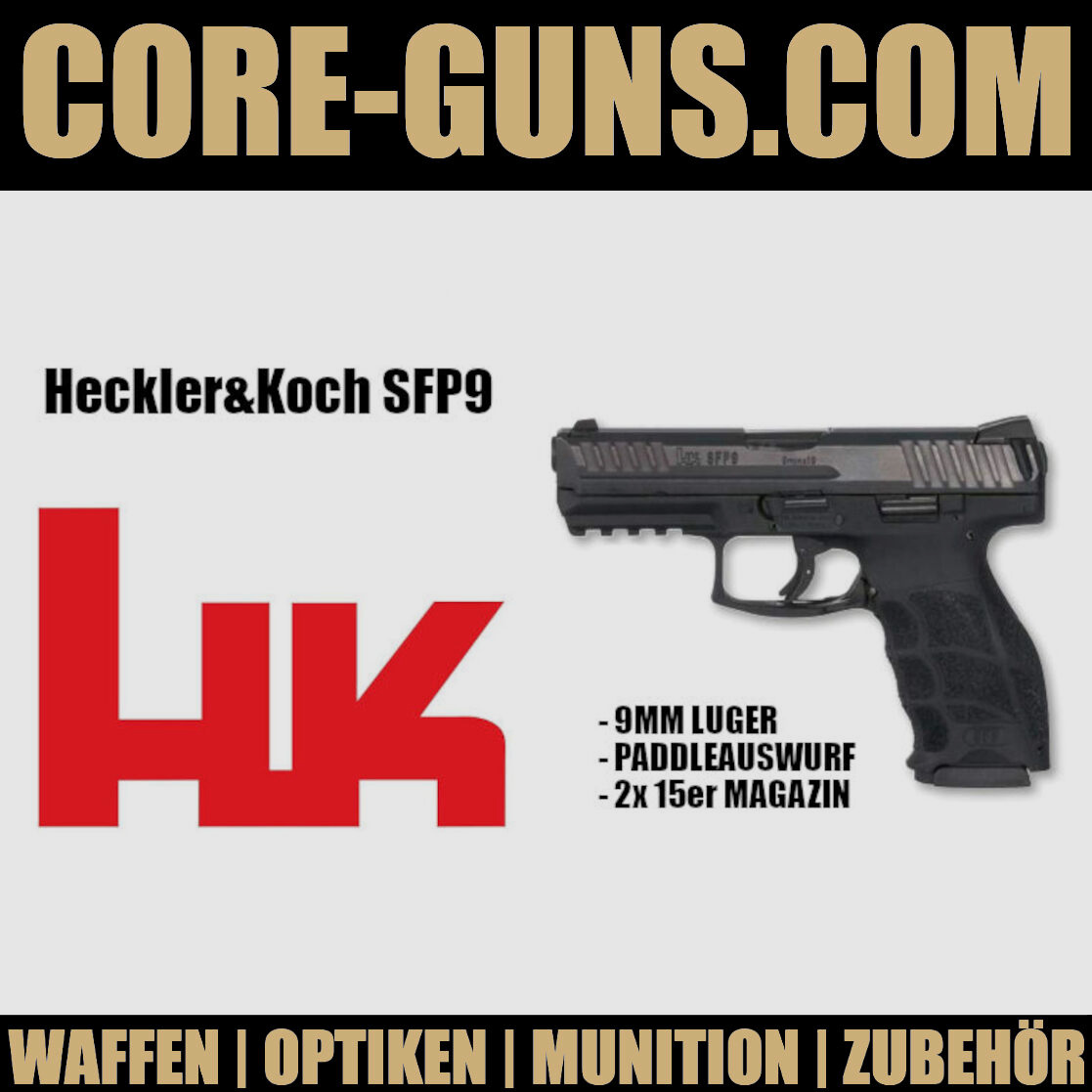 Heckler & Koch  SFP9 KALIBER 9MM LUGER *EWB PFLICHTIG	 HK SFP9 HK SFP 9 UVP: 850€