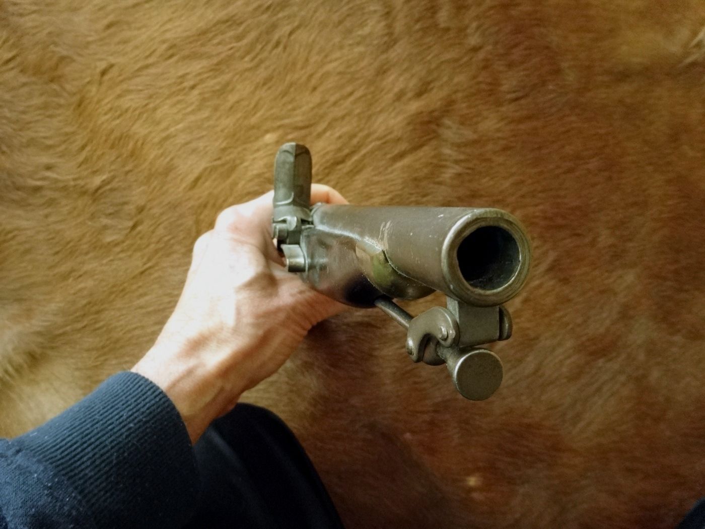 Antique flintlock pistol caliber .50