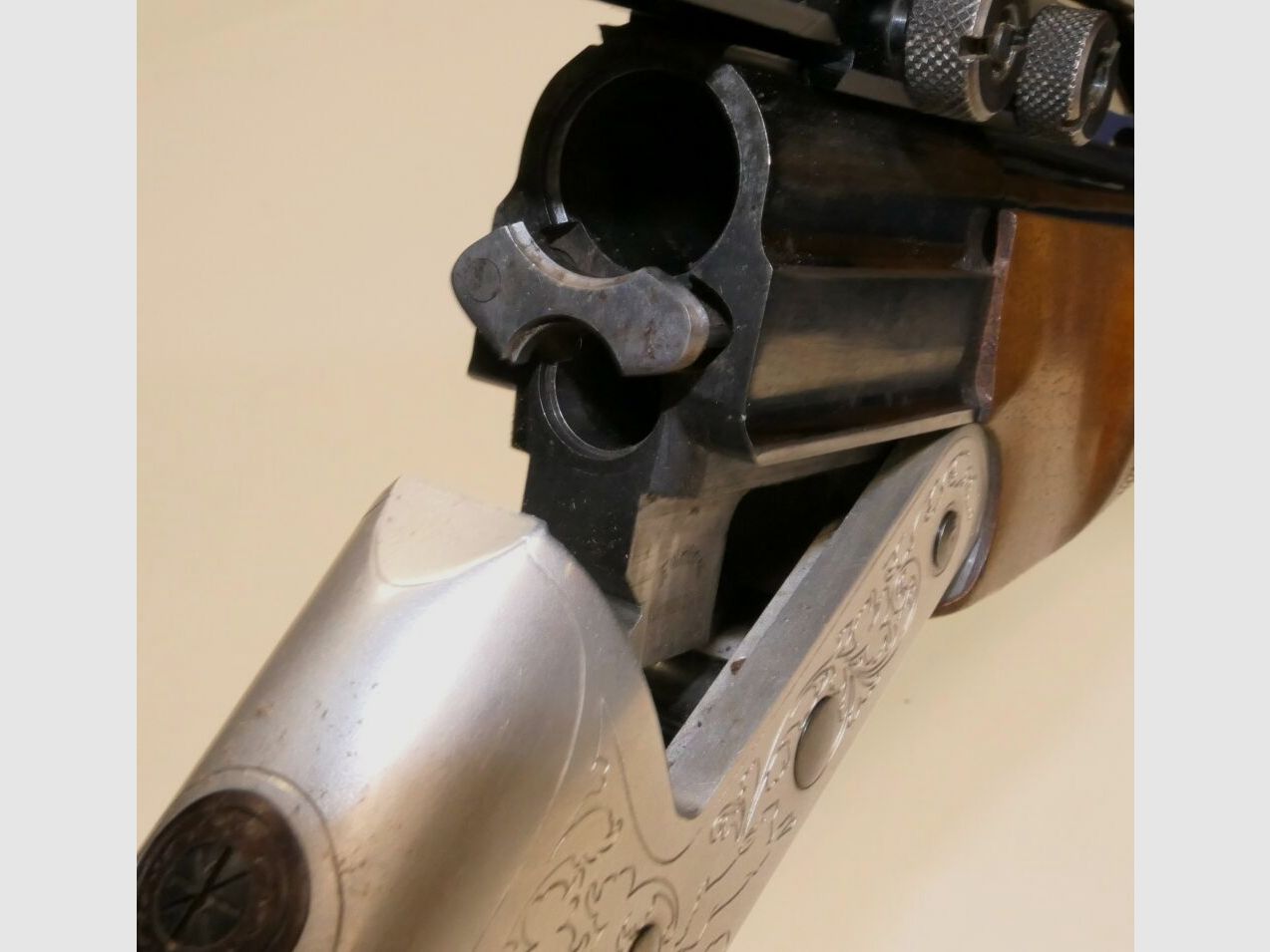 Heym Gebrauchtwaffe Bockbüchsflinte Heym Mod22 SE im Kal.7x57R u. 16/70 Inkl. ZF Zielfernrohr Tasco Optic