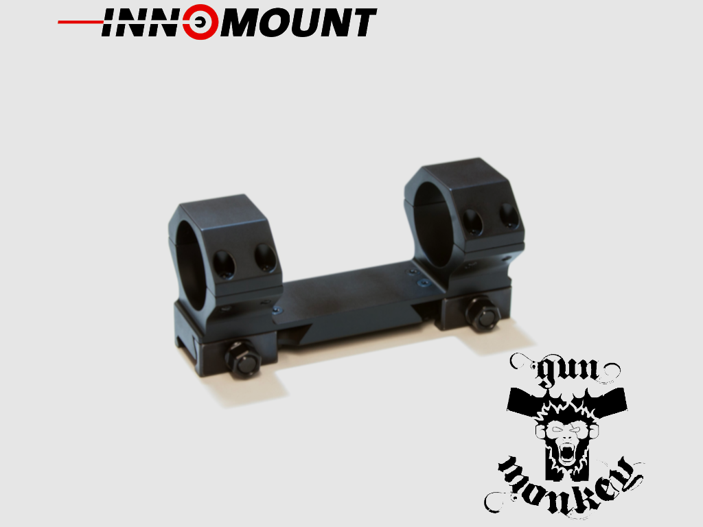 Montura táctica Innomount para carril Weaver/Picatinny con anillas de 34 mm, BH 16 mm, monobloque con nivel de burbuja (63-34-16-00-200), imagen 2 de 8