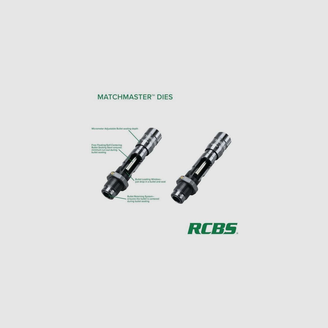 RCBS Matchmaster Seating Die with Micrometer .308 Win #15540