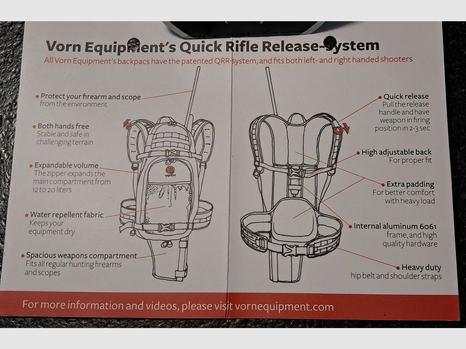 Vorn Lynx Realtree Xtra 12/20 sac de chasse comme neuf