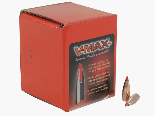 Bala Hornady 6mm/.243 V-MAX 58GR 100 piezas