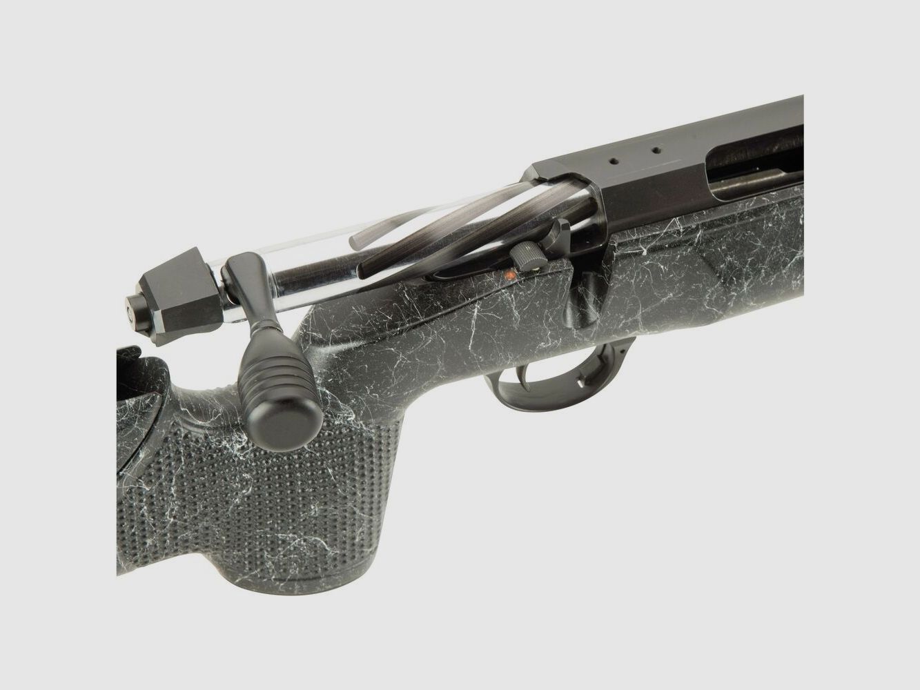 Caza Mercury Mercury Evo Black, cañón azulado, calibre 6,5x55 rifle de repetición