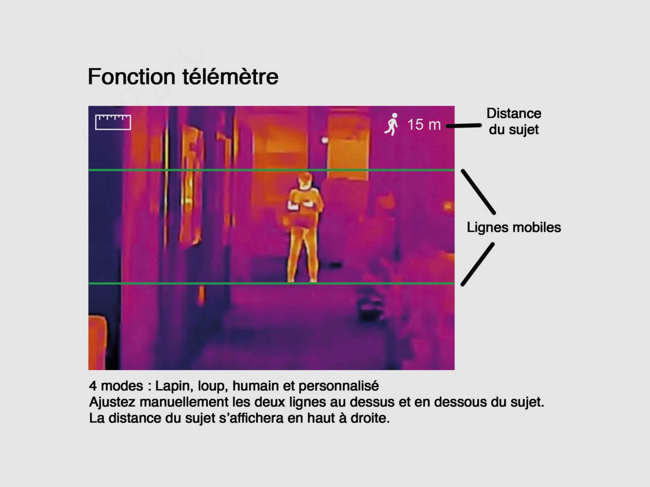 Monoculaire de vision thermique Pixtra M60, image 10 sur 12