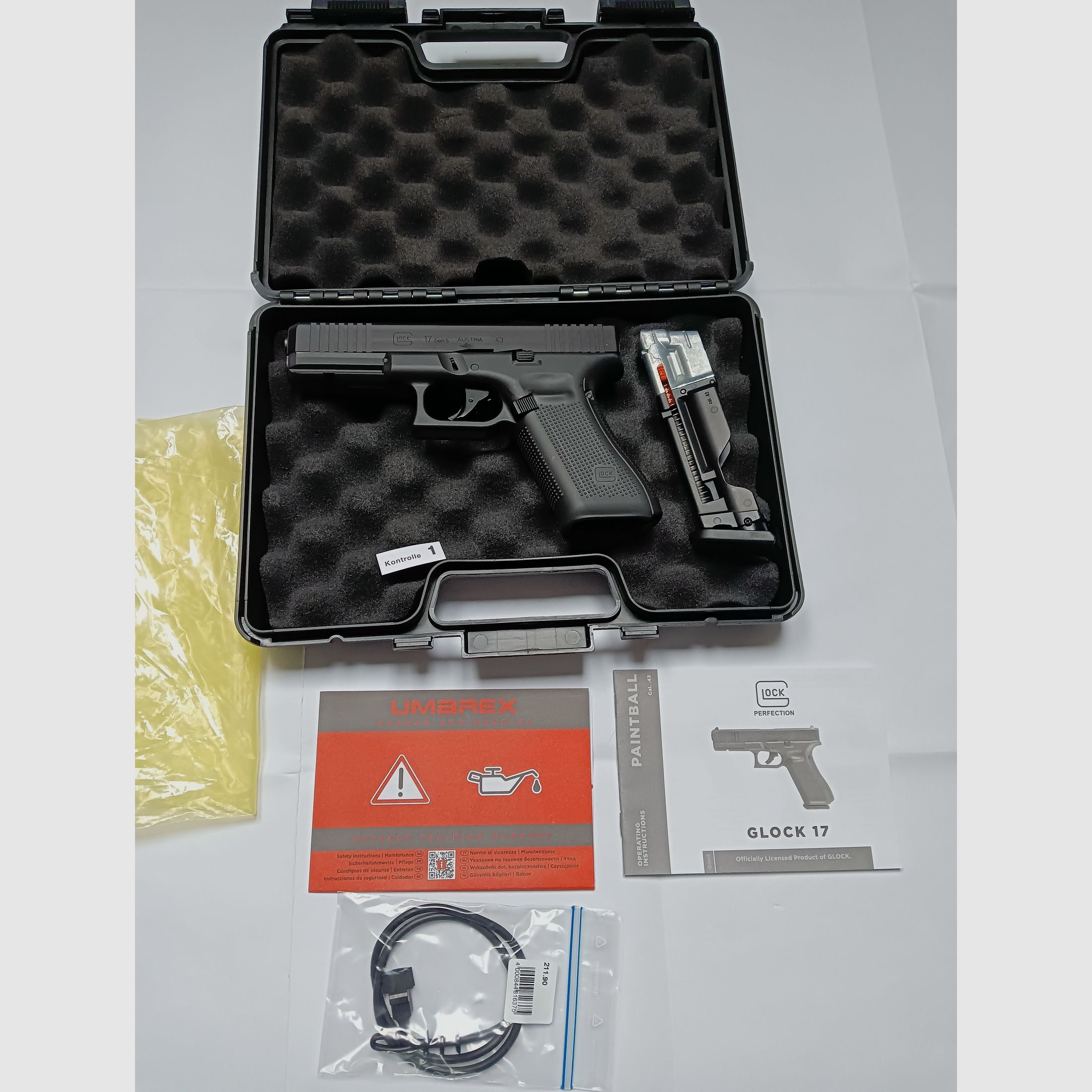 Umarex T4E Glock 17 cal.43  Sammlung Auflösung TPM1 HK416 