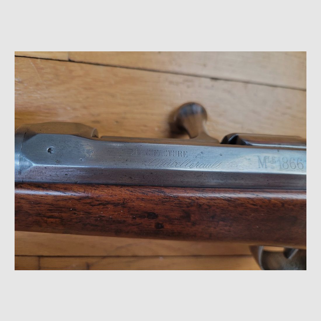 Wunderschönes Chassepot-Gewehr Modell 1866 – 2. Typ – Herstellung Februar 1872 – Châtellerault – Vollständige Seriennummer außer Baguette – Lesbares Emblem – Wunderschöner Lauf – Premium-Zustand – TBE++, Bild 29 von 33