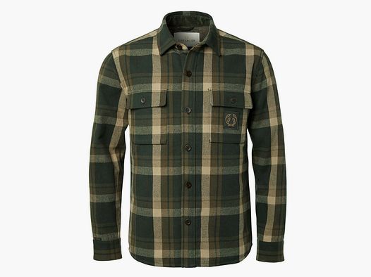 Chevalier Hemd Axe Overshirt Green Checked