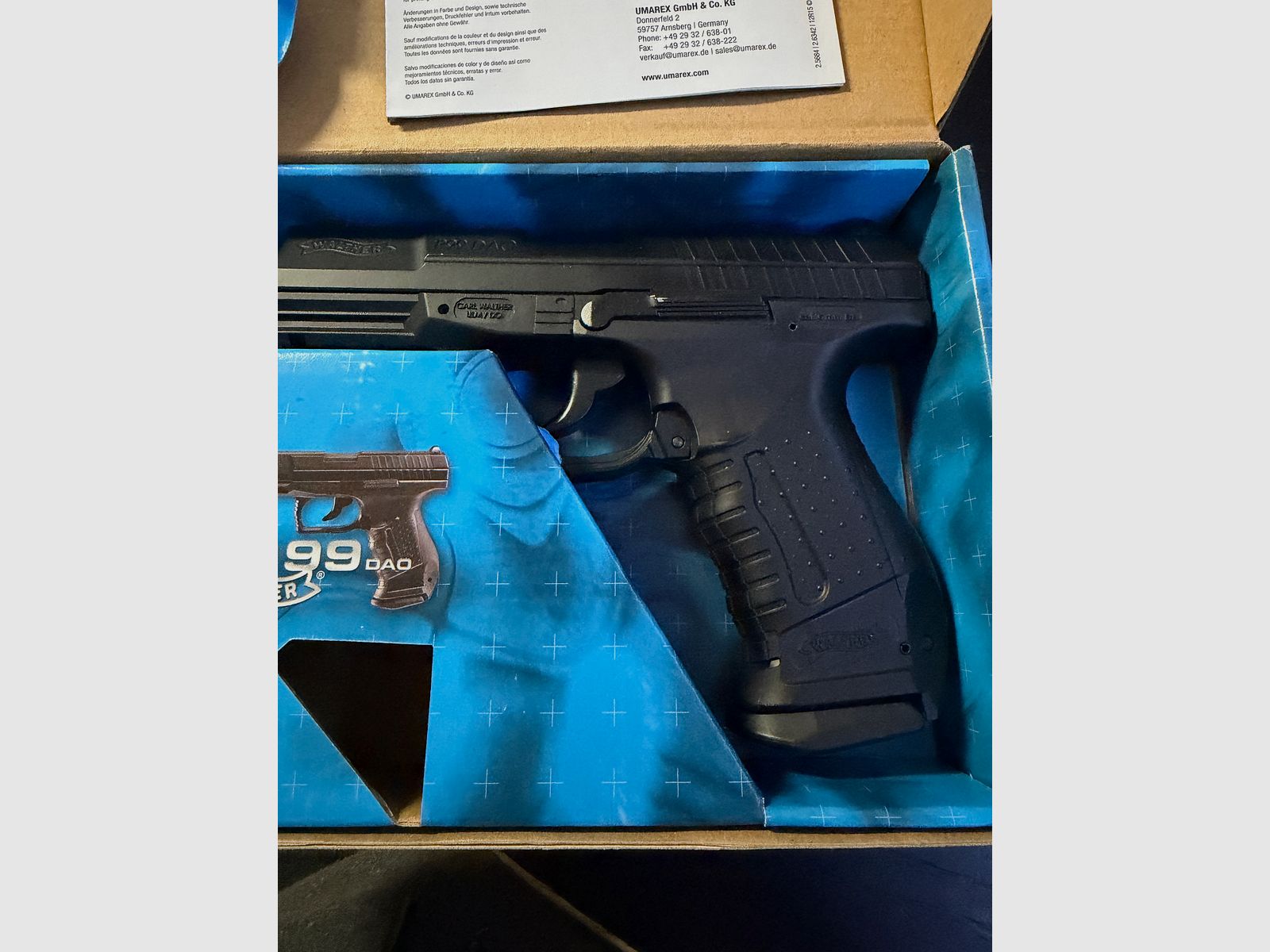 Walther p99 DAO co2 airsoft top Zustand viel Zubehör 