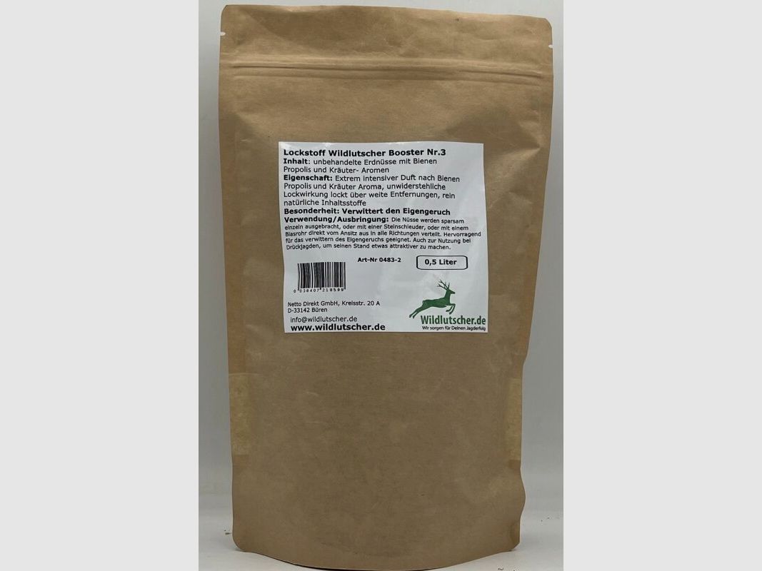 Wildlutscher Booster Nr.3 Nüsse mit Kräuter/ Bienen Pheromonen 0,5 l