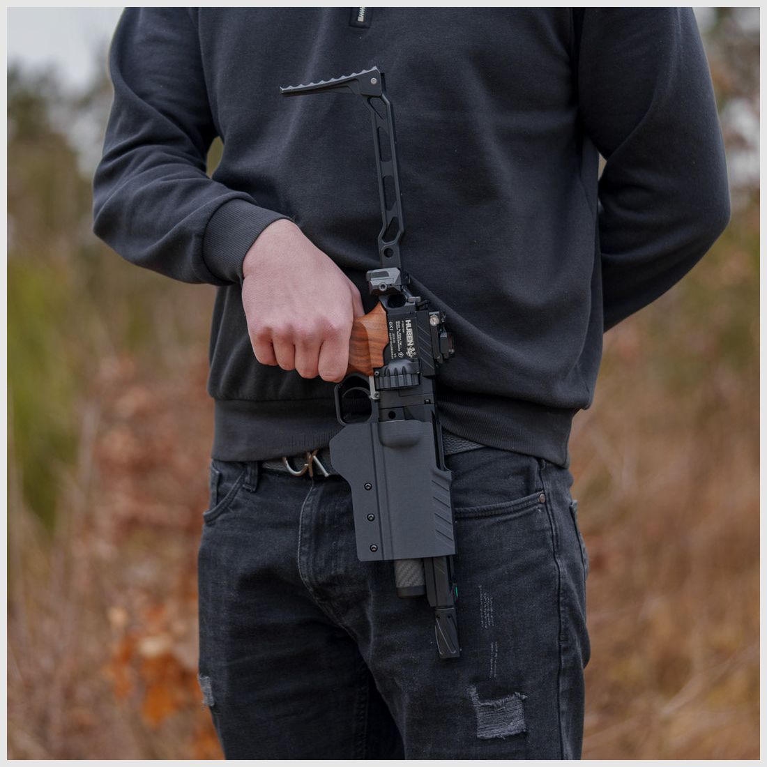 HOLSTER for HUBEN GK1 | Air Pistol Holster | + zwei Gürtelclips