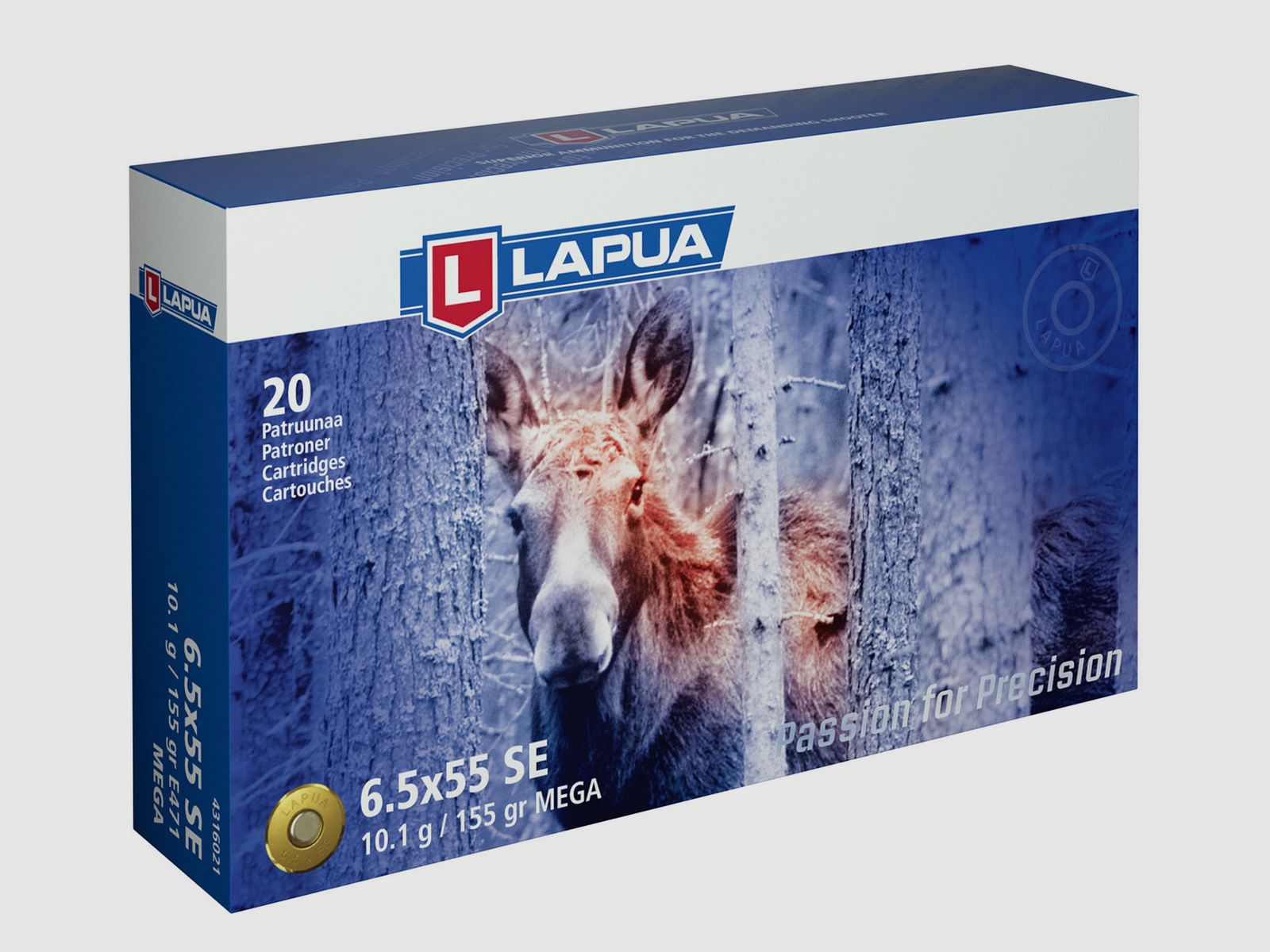 Lapua 44630000 Mega 6,5x55 Schwed 9,1g 140grs. Langwaffenmunition