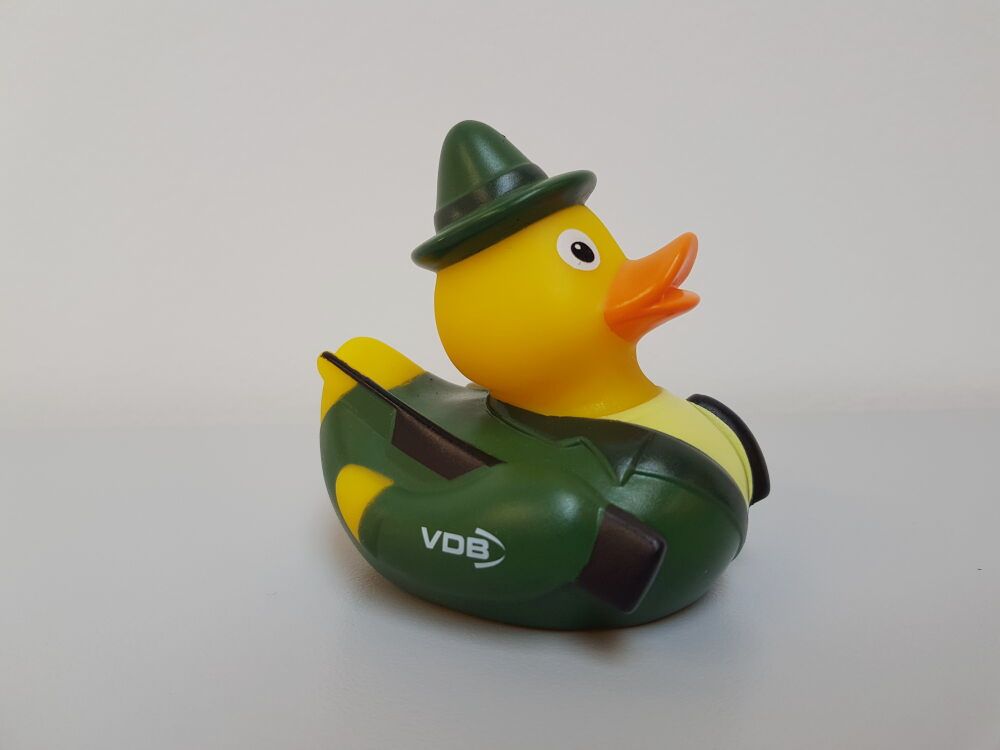 VDB Gummi-Ente - Badeente Jägerente