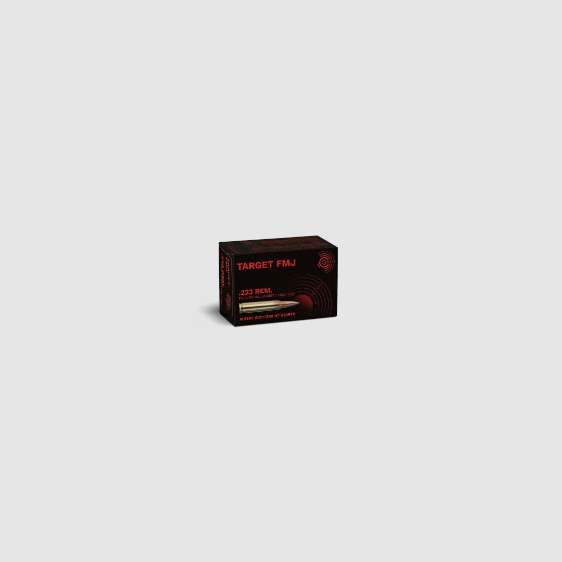 Geco .223 REM TARGET FMJ 55grain 1000 disparos