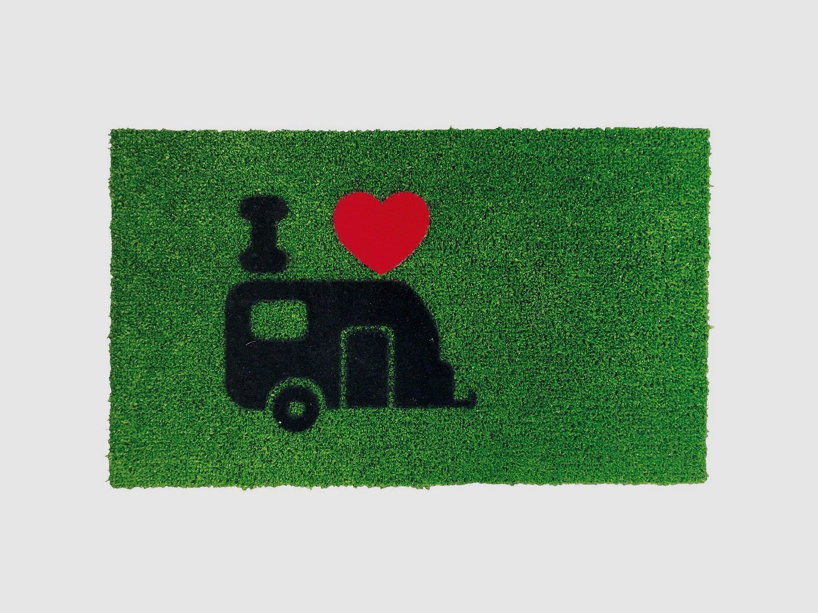 Green Flock Doormat, Caravan, image 1 of 2