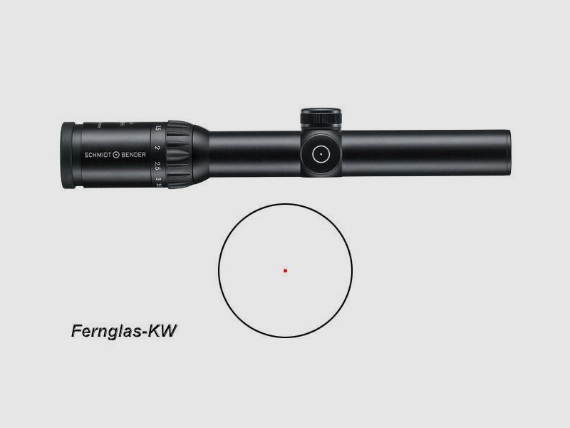 Schmidt and Bender driven hunt riflescope 1.1-4x24 Zenith LM illuminated reticle FD0