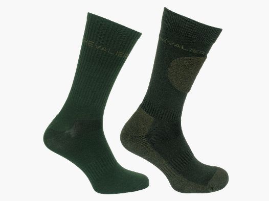 Chevalier 2 paia di calze combinate verde scuro 37/39