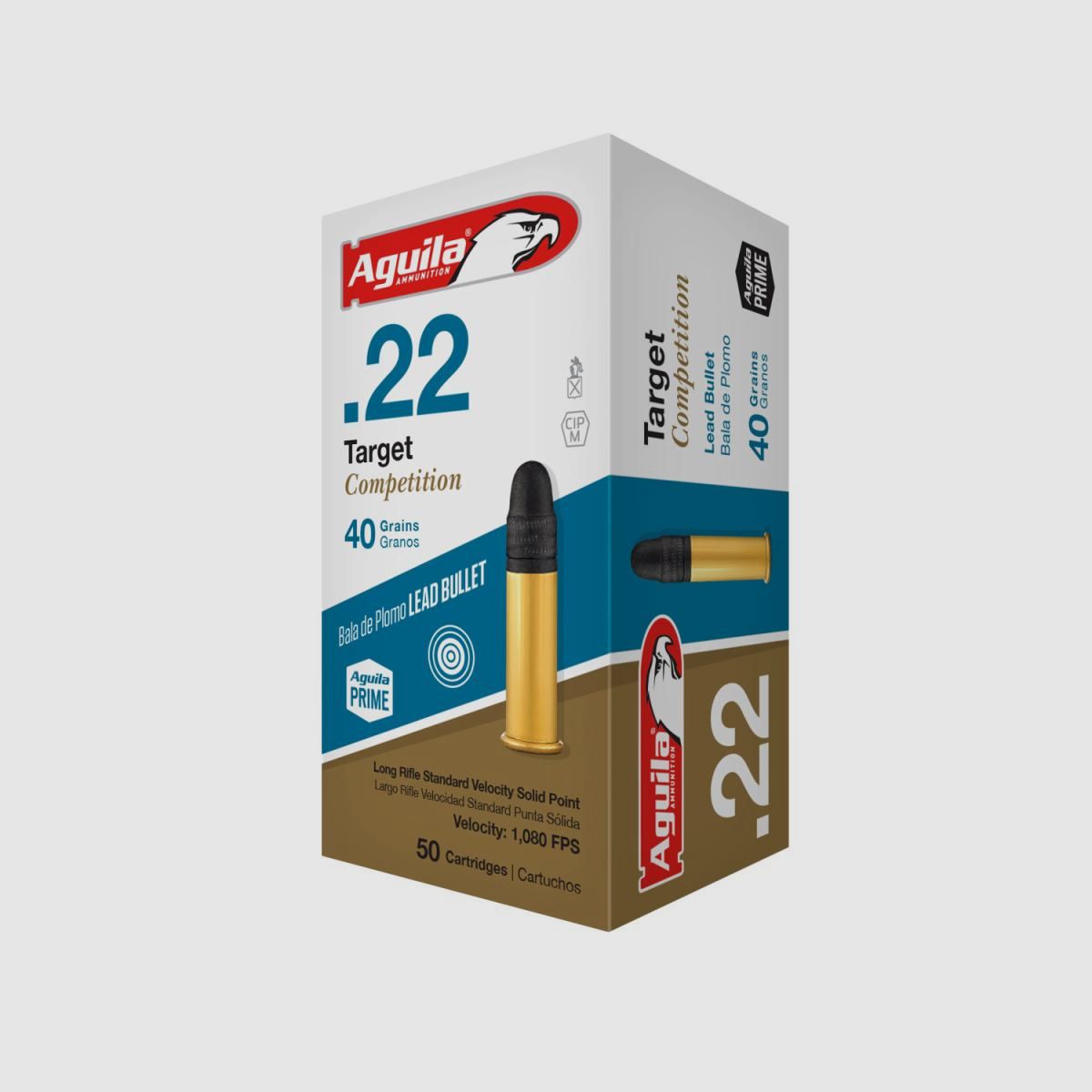 Aguila Target Competition .22 LR 40GR LRN 50 cartucce