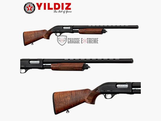 Escopeta de repetición YILDIZ S61 Culata de madera 61cm Cal 12/76