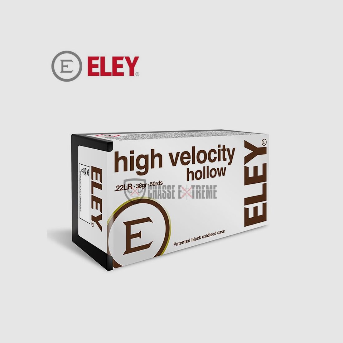 50 Patronen ELEY High Velocity Kal. 22 Lr 38gr