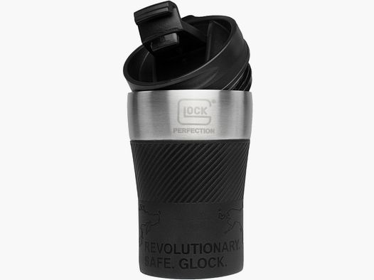 Glock Mug Thermos "Coffee To Go" - 210 ml - Noir/Acier inoxydable