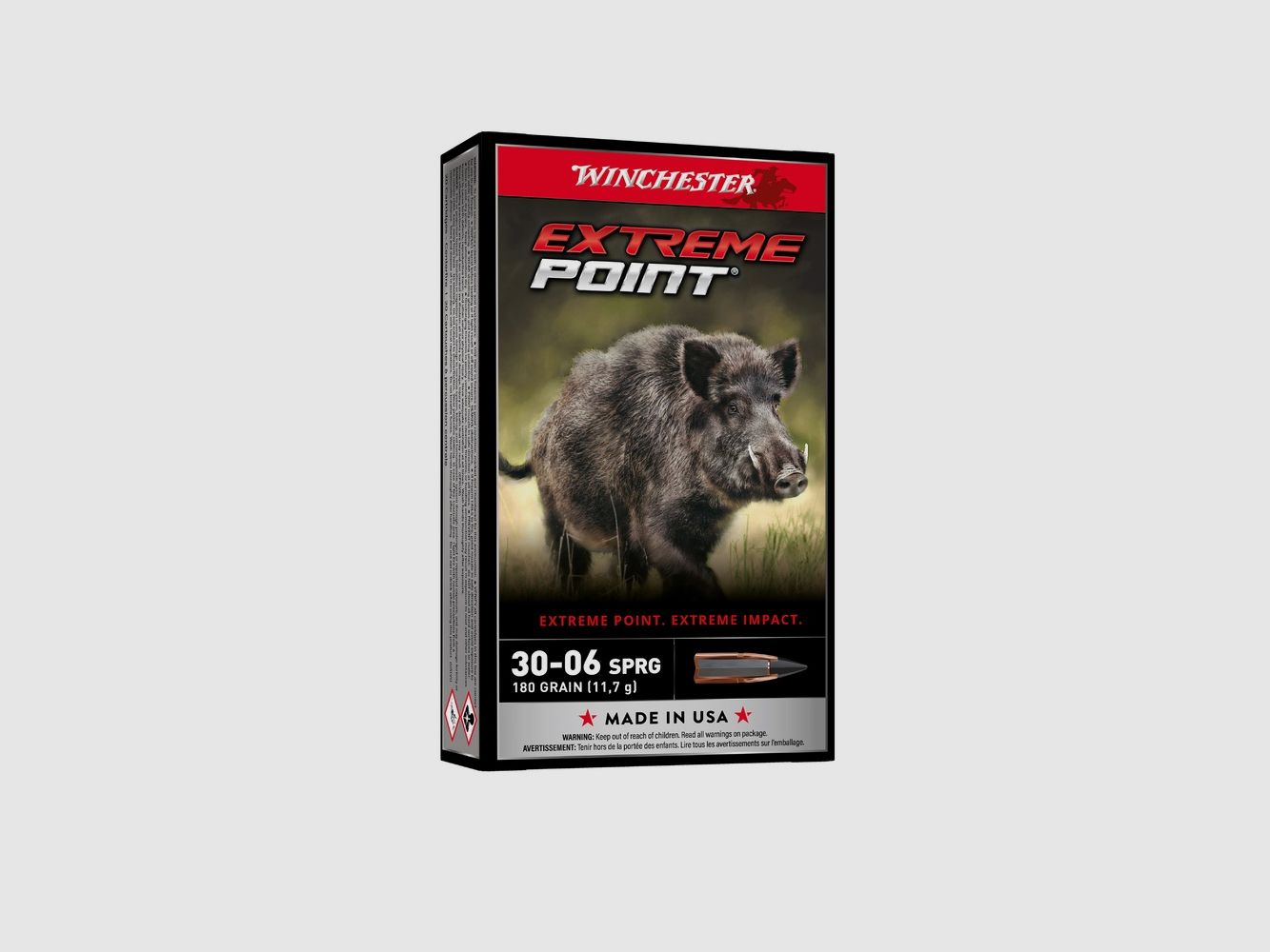 Winchester Extreme Point Cal.30-06 SPRG 180gr, image 1 sur 2