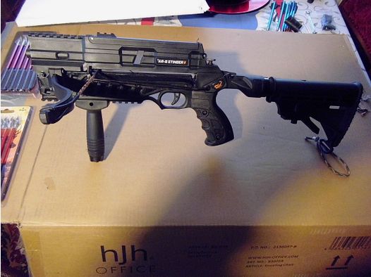 OFFERTA TOP! Steambow AR-6 Stinger II Tactical con braccio di lancio a cambio rapido e tantissimi accessori extra