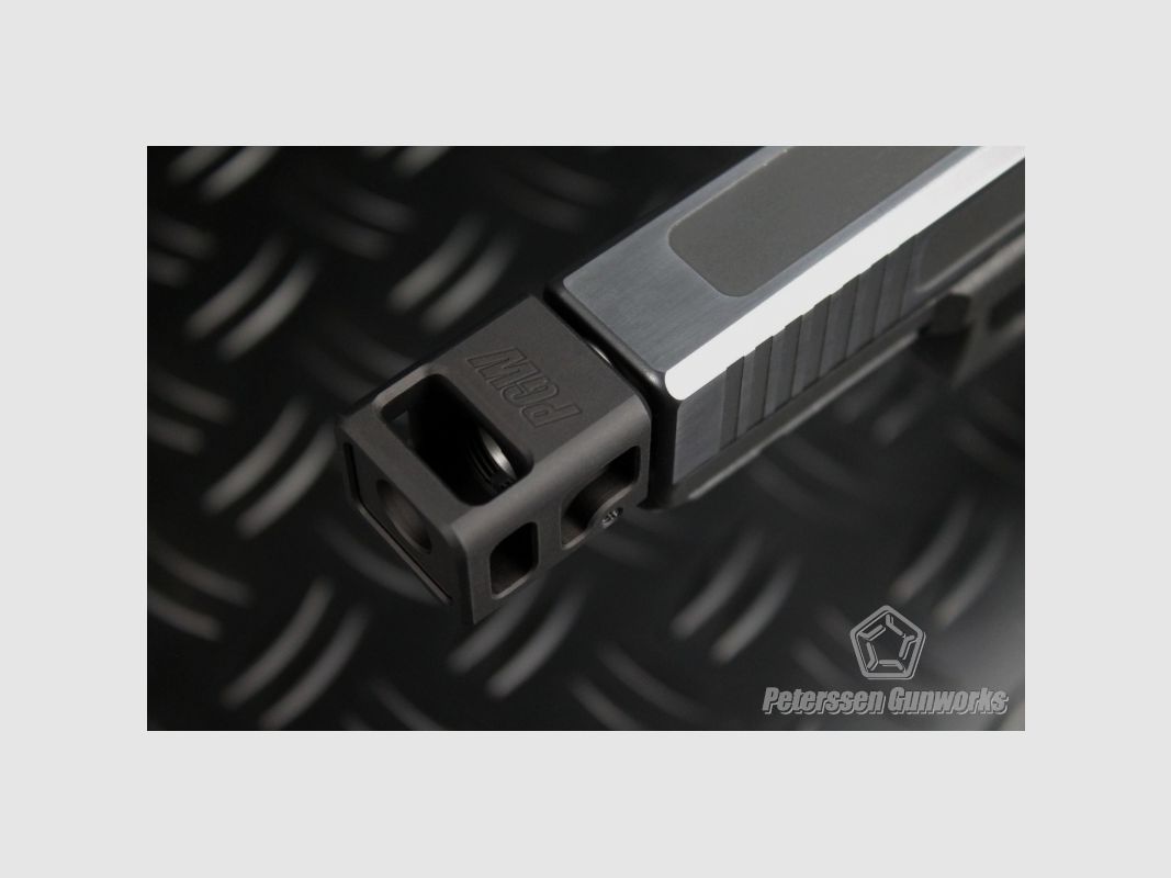COMPENSATOR PGW VOOR GLOCK LOOPT 13.5X1 LH, afbeelding 1 van 4