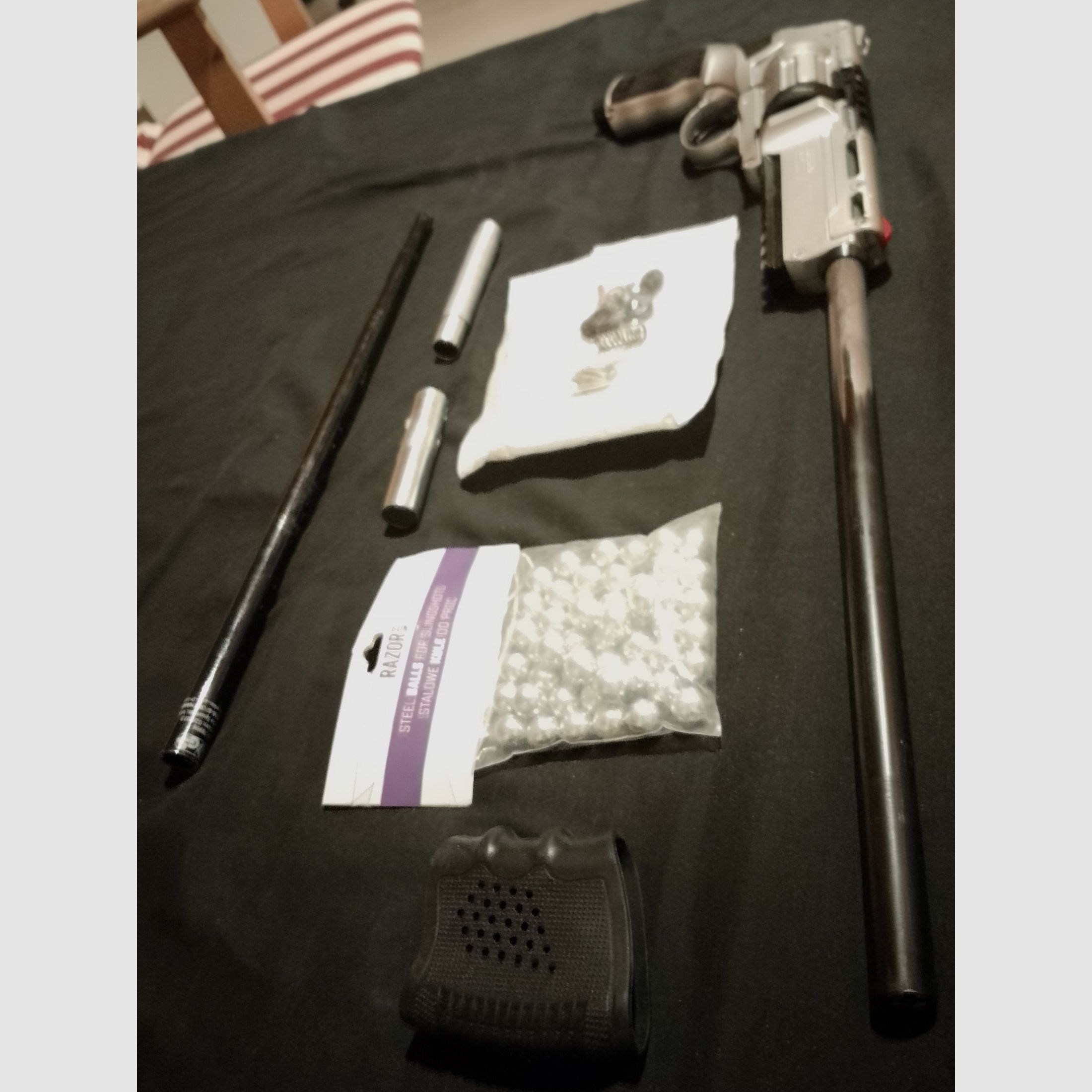 Custom T4e HDR50 RAM Paintball Marker Cal .50 Long Run Rifle long barrel Big Power kit full Open DIY defective project steel balls balls steel