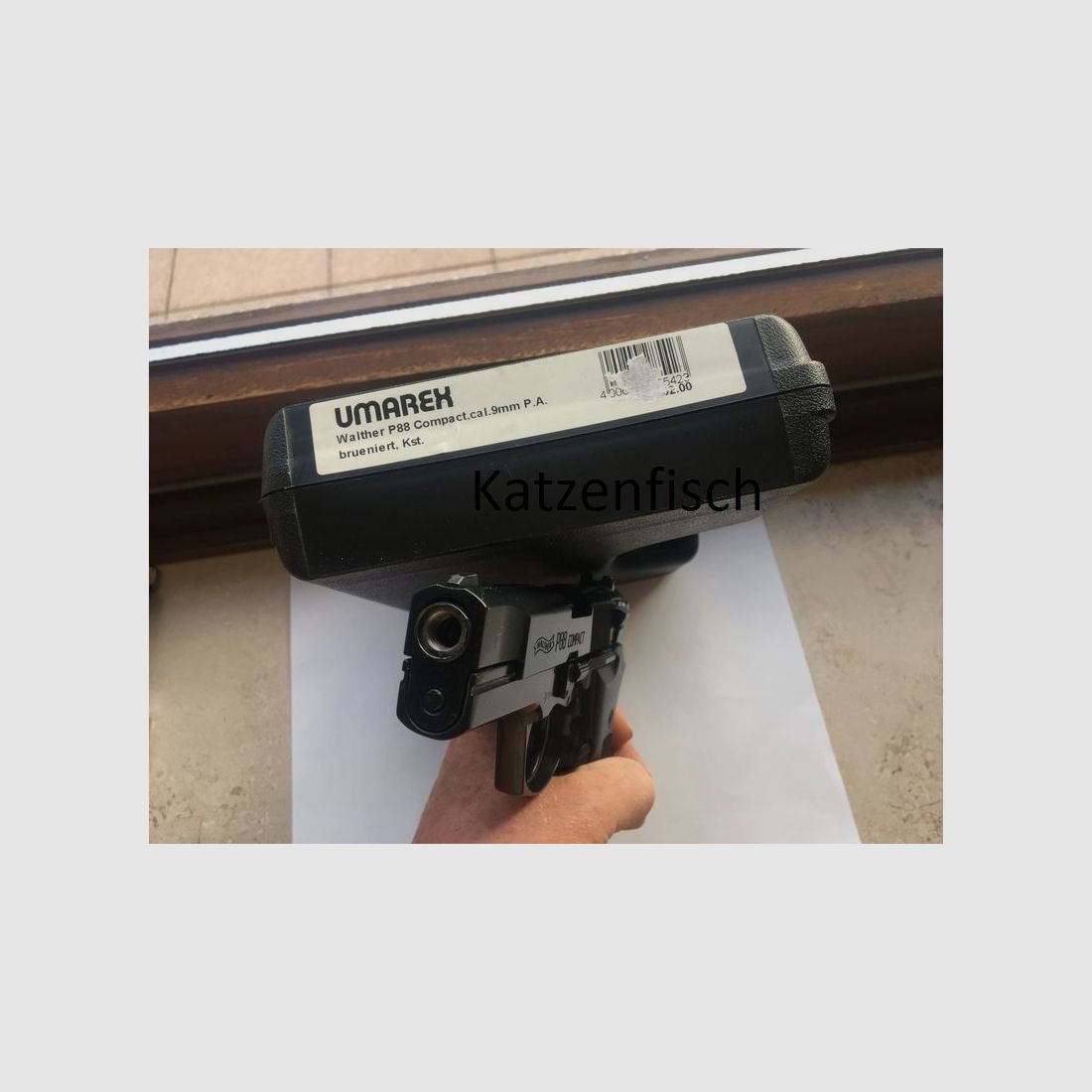 Walther P88, original verpackt, ungeschossen, nagelneu. Beschuss von 2006, mit alter Quittung