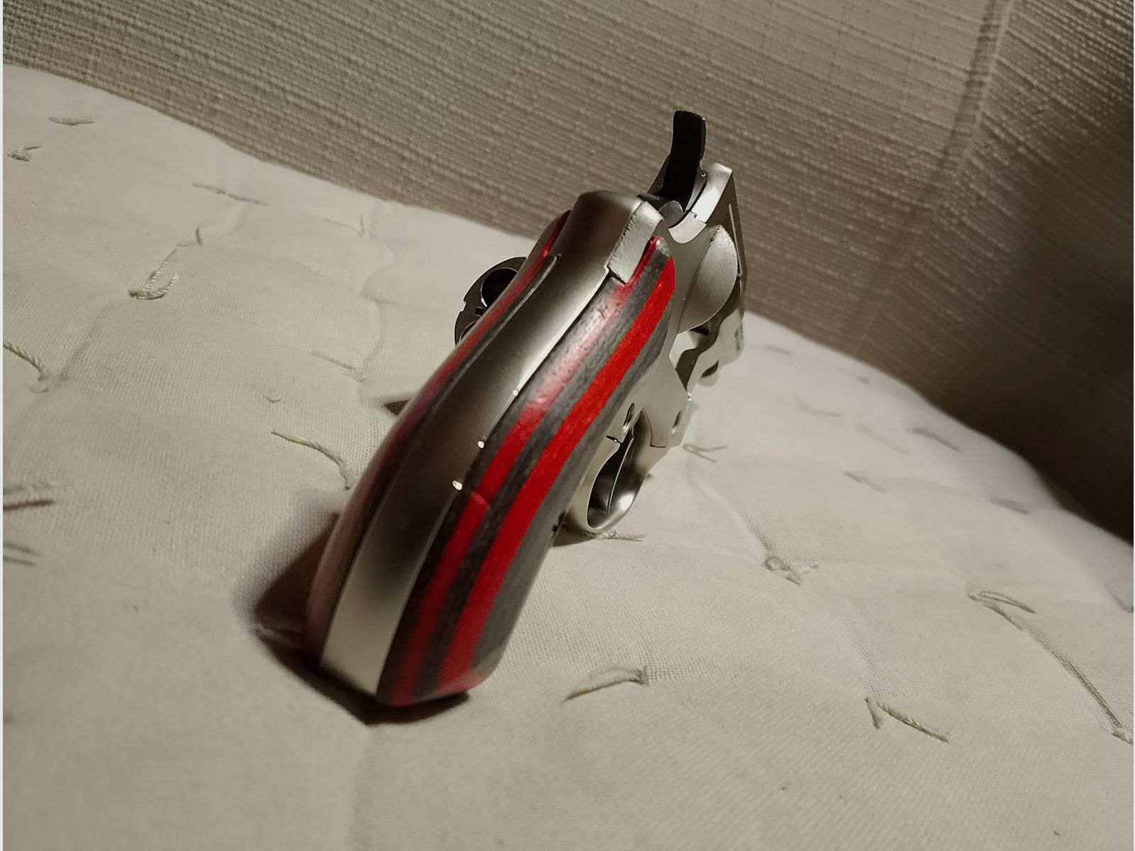 Reck Arnsberg 9mm revolver Schreckschuß knall gebruikt met schichtholz grepen