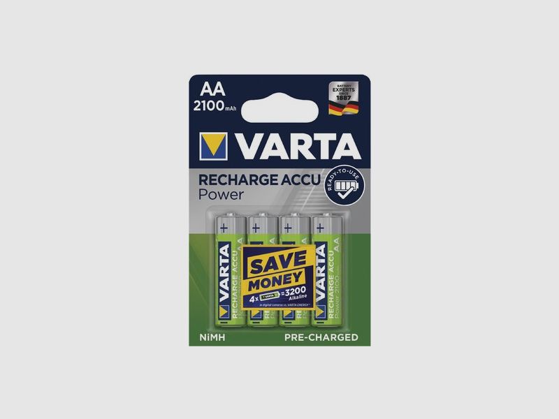 WIEDERAUFLADBARE BATTERIEN VARTA LR06 / AA 2100mAh, Bild 2 von 2