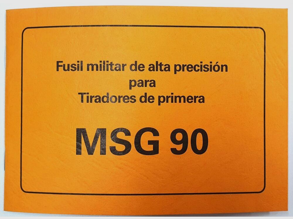 Manuel d'utilisation Heckler & Koch Fusil de précision H&K MSG90 Successeur du PSG1, image 1 sur 5