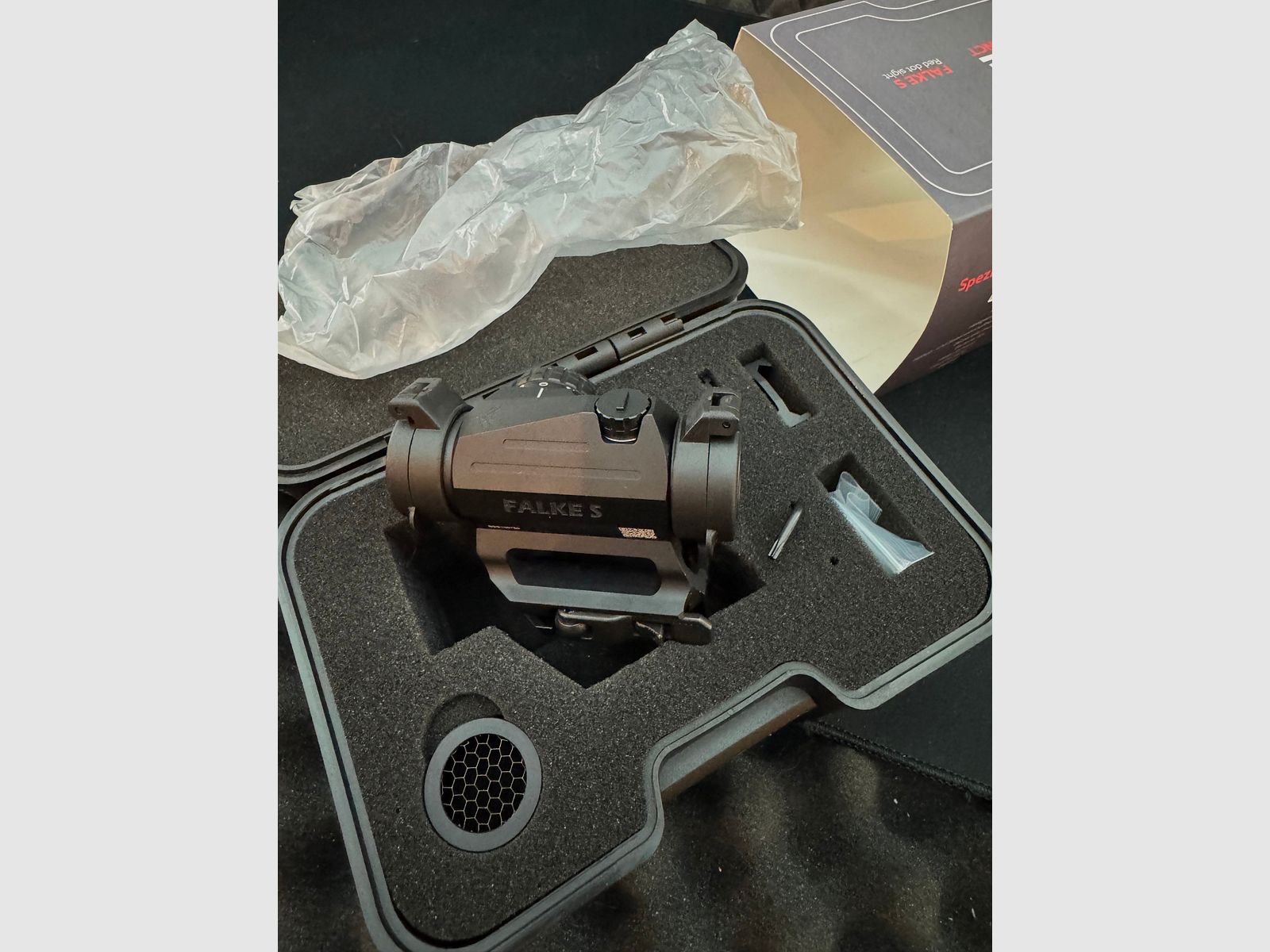 Falke S Red dot Sight, Rotpunktvisier, Durchgehen, Reflexvisier, AR-15, 