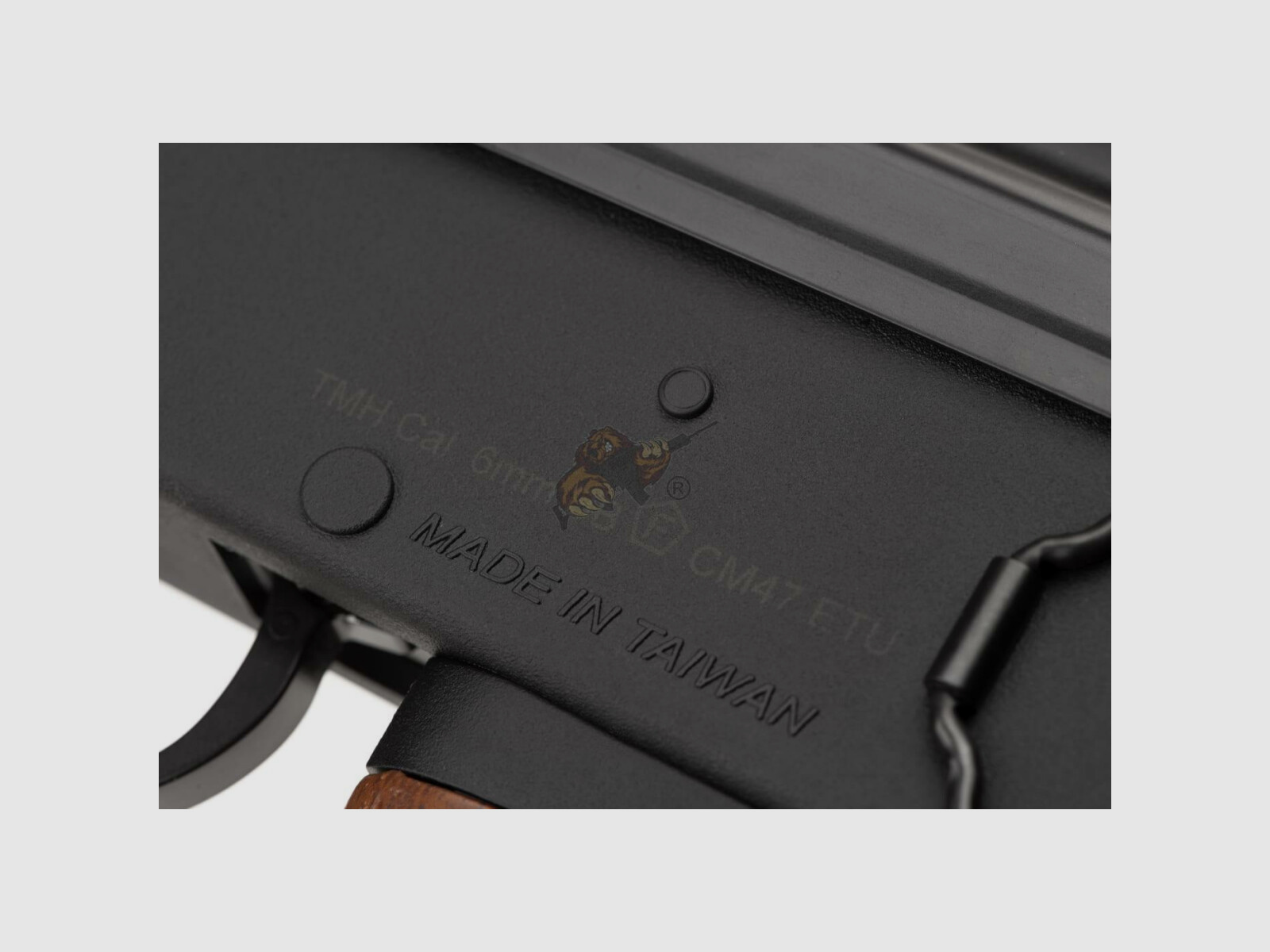 G&G CM47 IWS ETU/Mosfet in Black/Wood Look Airsoft S-AEG free from 18