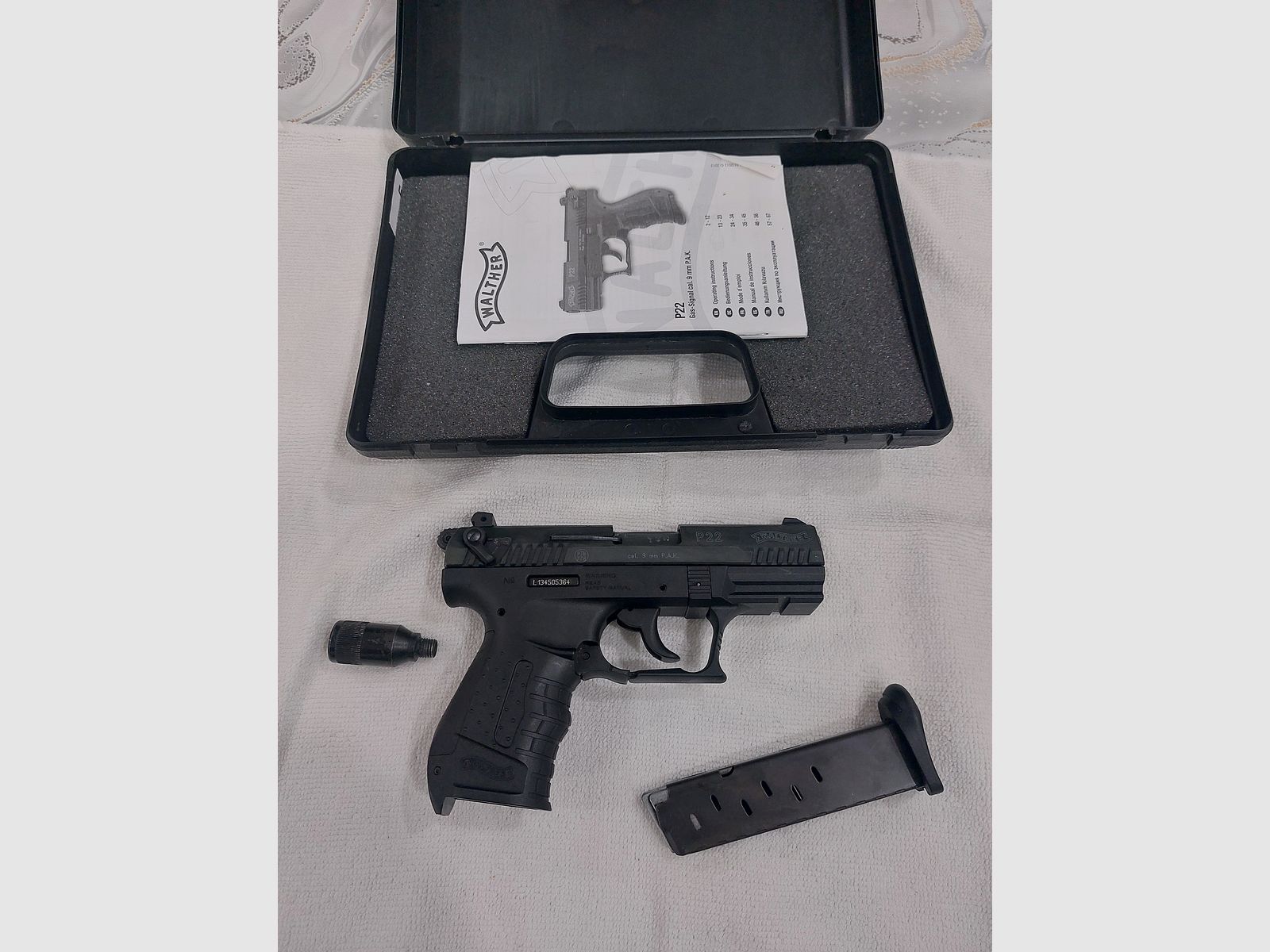 Walther P22 Ready Schreckschuss Pistole 9mm P.A.K. brüniert