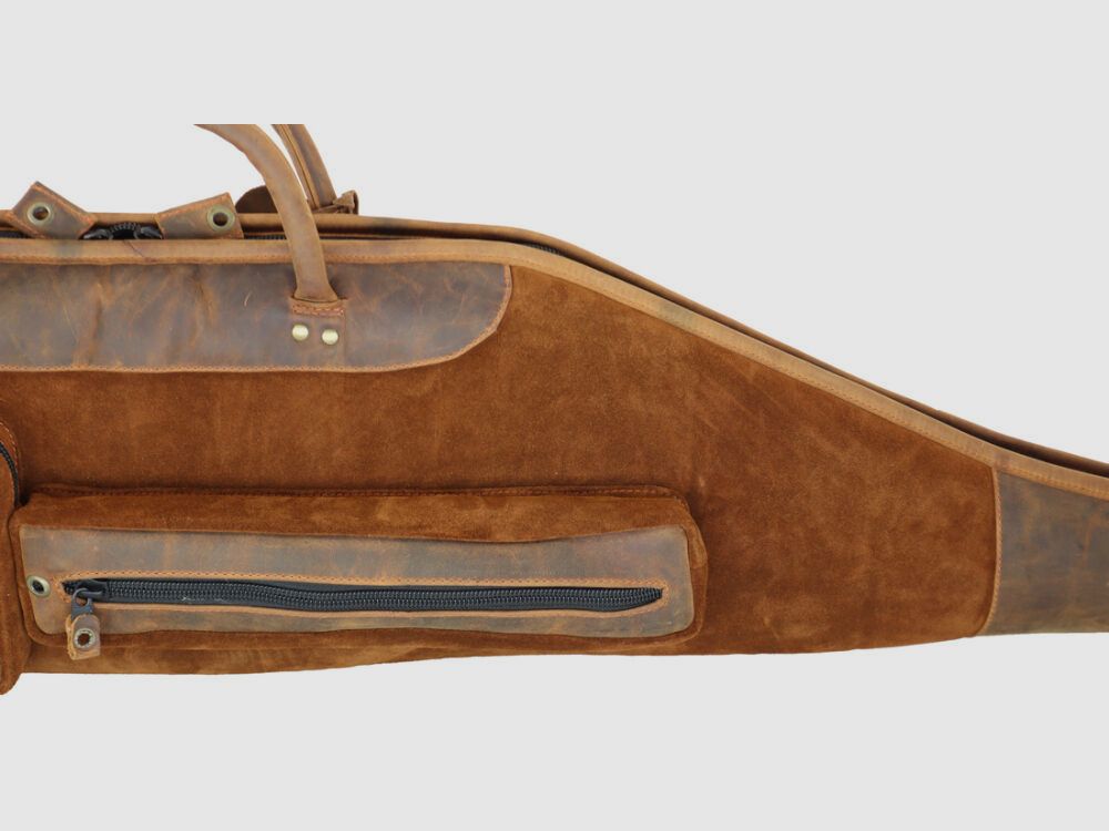 Nobil Hunting Leder Futteral 130cm in braun, handgenäht
